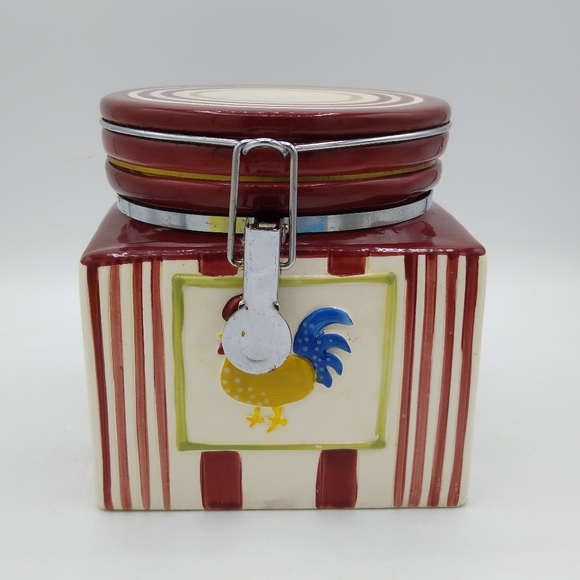 MSRF Inc Rooster Chicken Country Kitchen Ceramic Canister Vintage - Picture 2 of 12